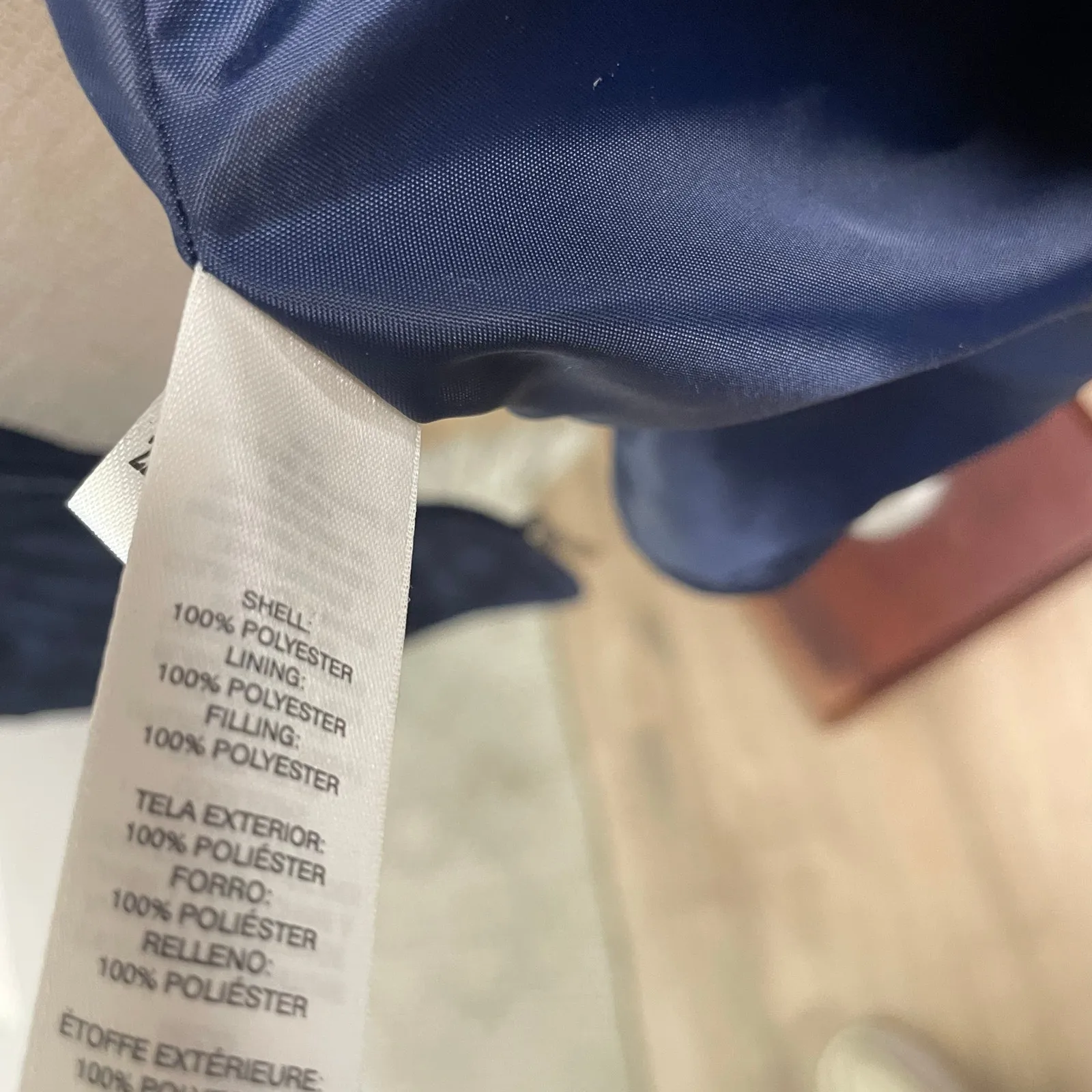 Chicos Navy Quilted Open Jacket Size 2 Large US 12 Lightweight Minimalist - Image 3