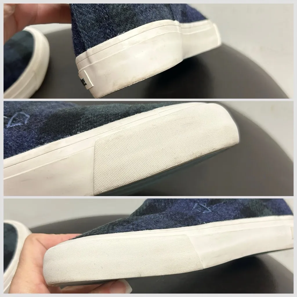 Seavees Blackwatch Plaid Huntington Middie Highlands Pull On Wool Flannel Shoes - Image 9