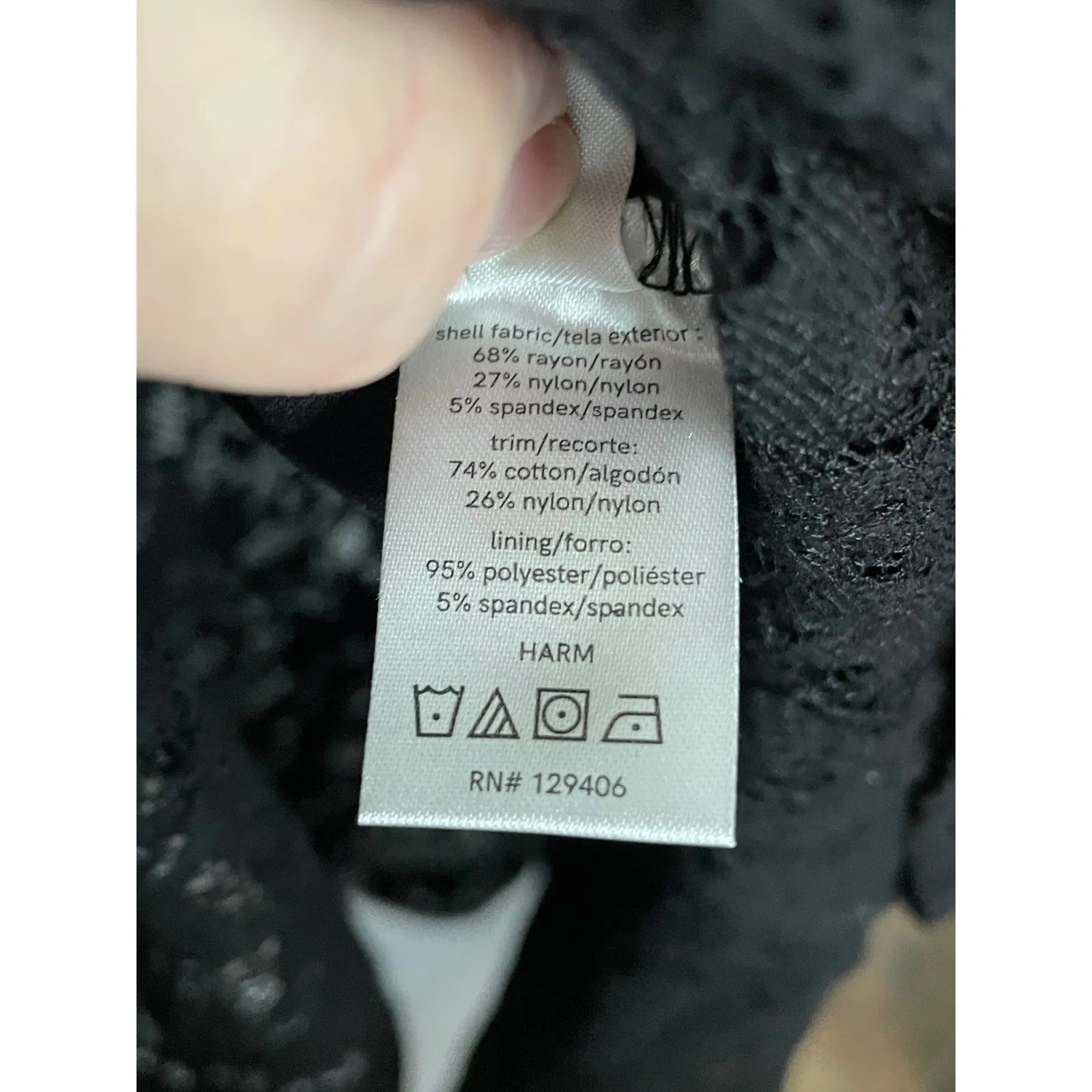 Venus Black Off Shoulder Lace Trim Hi Lo Dress Womens Size 6 Formal Evening - Image 15