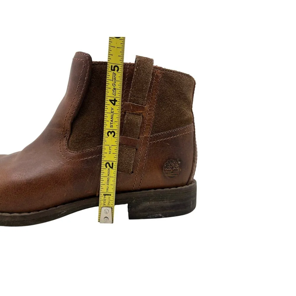 Timberland Earthkeepers Savin Hill Genuine Leather Chelsea Boots Brown 6 - Image 5