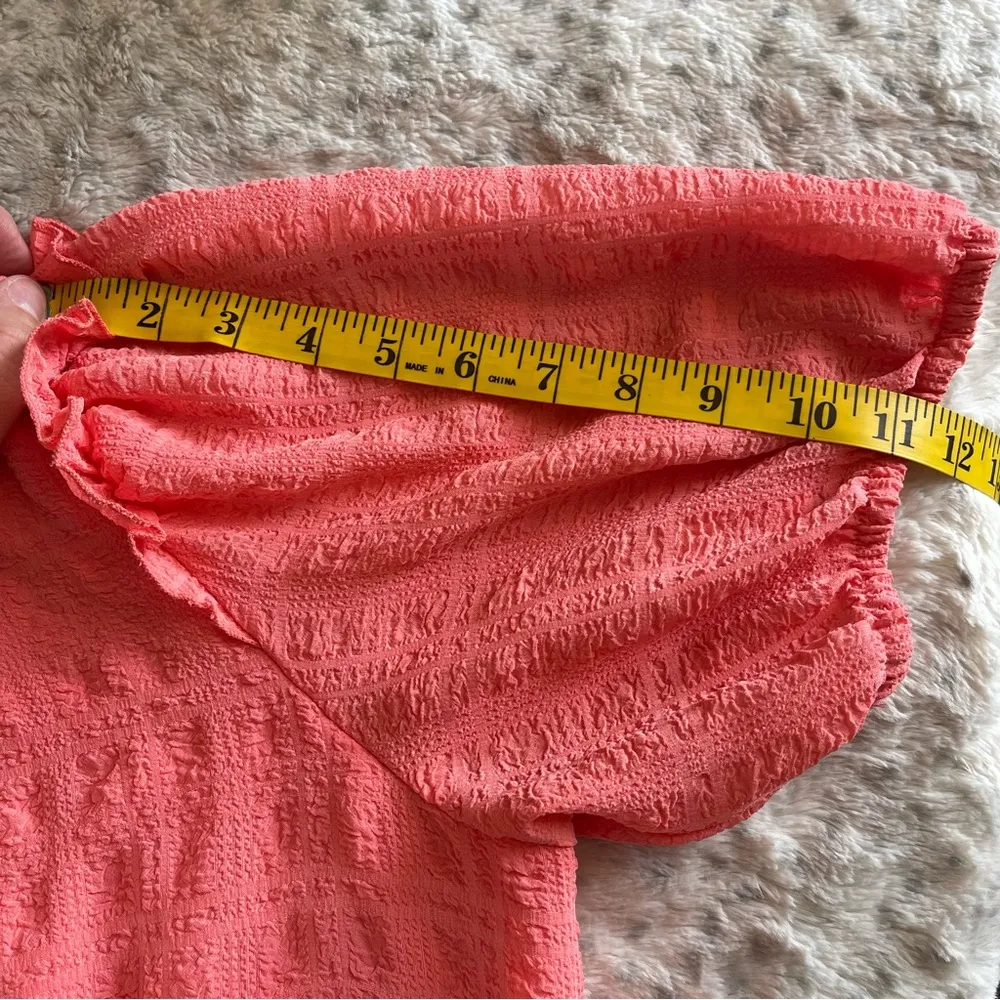 Rewind Coral Tiered Ruffled Sundress - Image 8