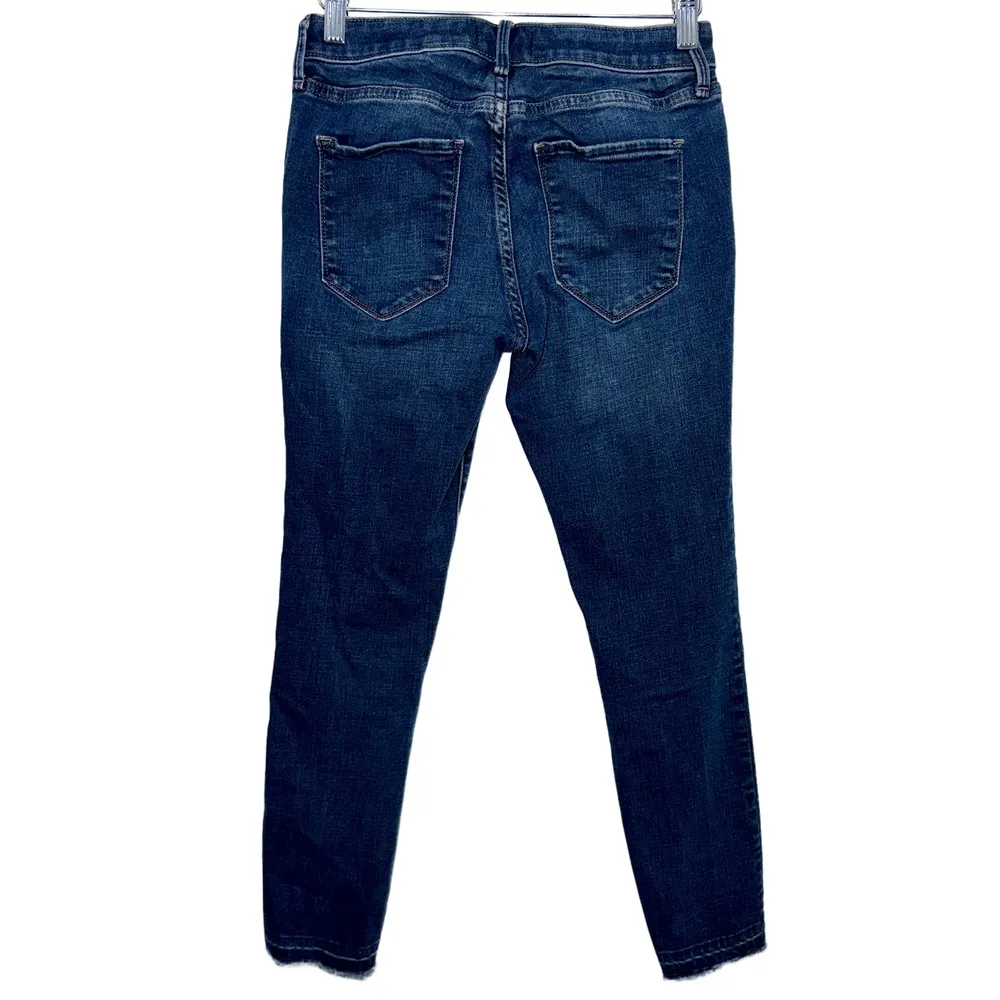 Abercrombie & Fitch Mid Rise Super Skinny Ankle Jeans Blue Denim Size 27 4 Short - Image 2