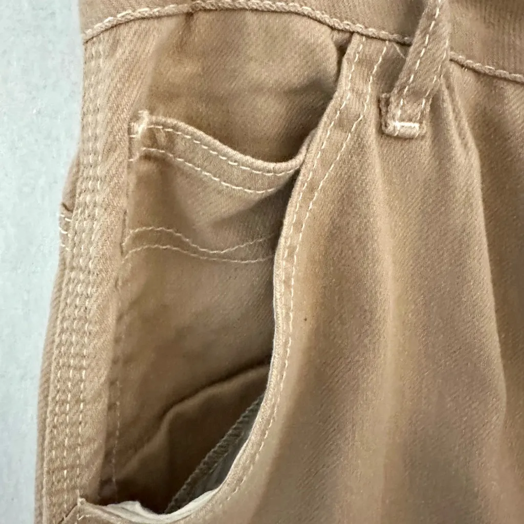 NWT S.O.N.G. Women’s Jeans Carpenter 90s Boyfriend High Rise Tan Size 15/32 - Image 5