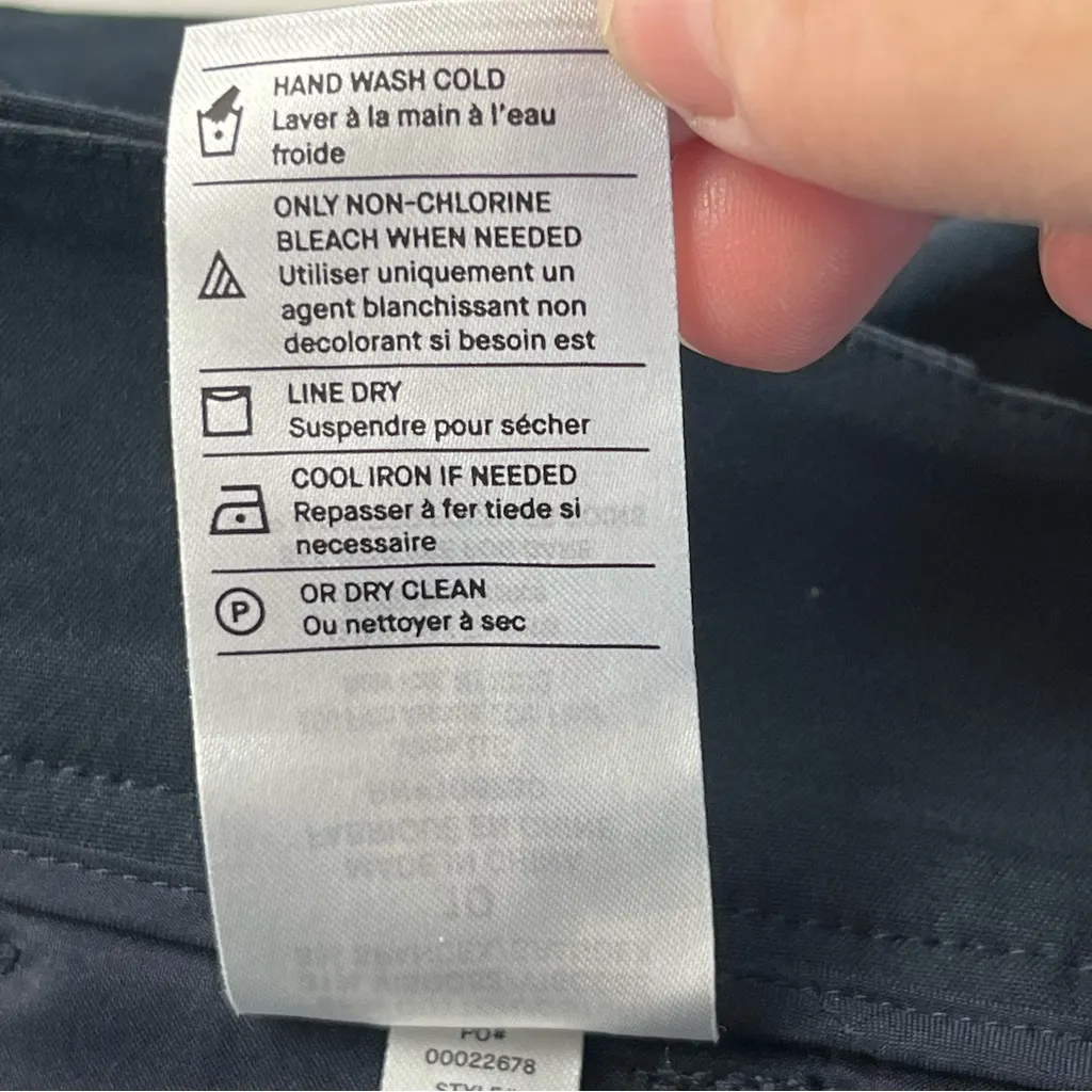 Vince Cigarette Trouser‎ Pant Womens 10 Coastal Blue Cotton Crop VR10322122 NEW - Image 6