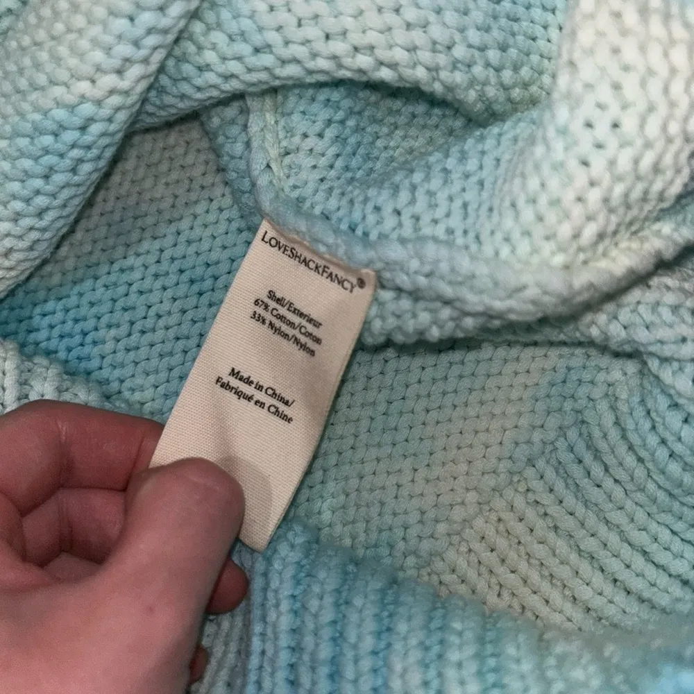 LoveShackFancy Gallatin Pullover Sweater - Soft Aqua Hand Dye Blue Light - Image 10