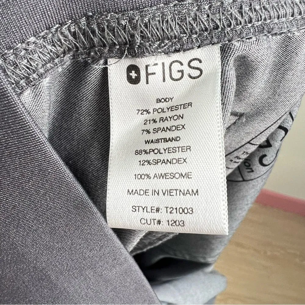 Figs Livingston Basic Scrub Pants Size XXL Graphite Style T21003 - Image 4