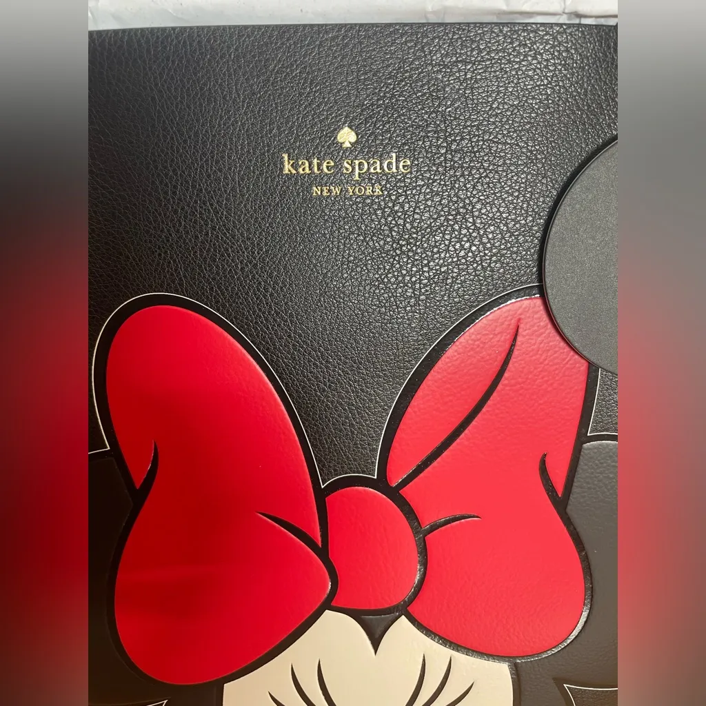 Kate Spade Black and Red Minnie Mouse Tote - Image 3