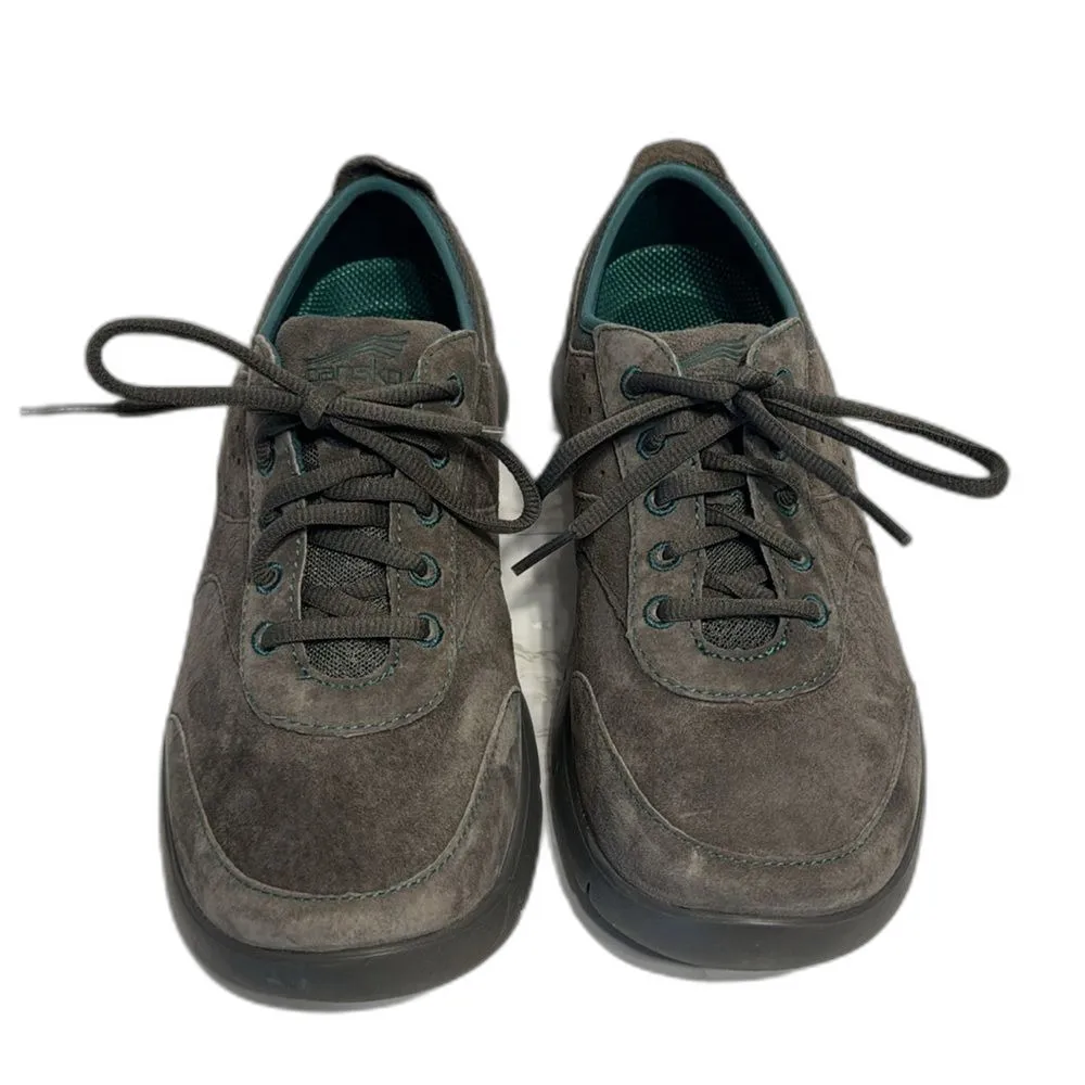 Dansko Gray Suede Elaine Lace-up Non Slip Comfort Walking Shoes Size 40 9.5 - Image 3