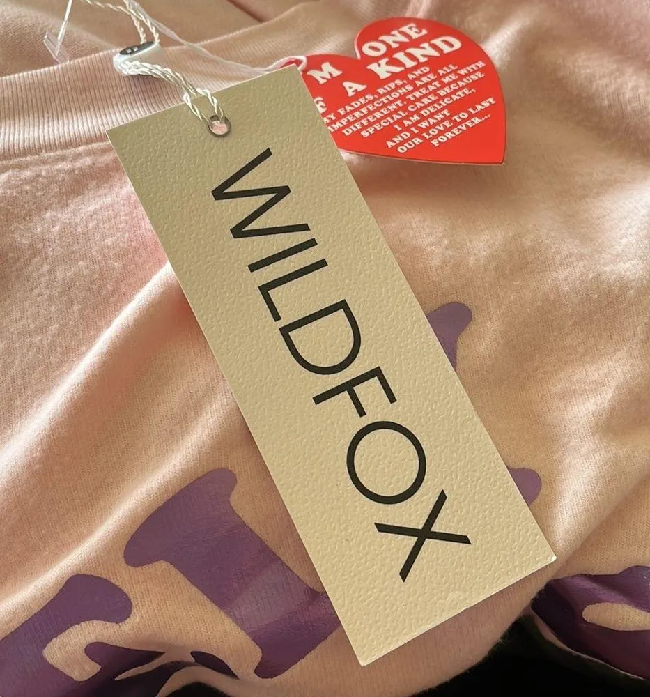 NWT Wildfox Lonely Hearts Club Roadtrip Holographic Tie Dye Sweatshirt - Image 7