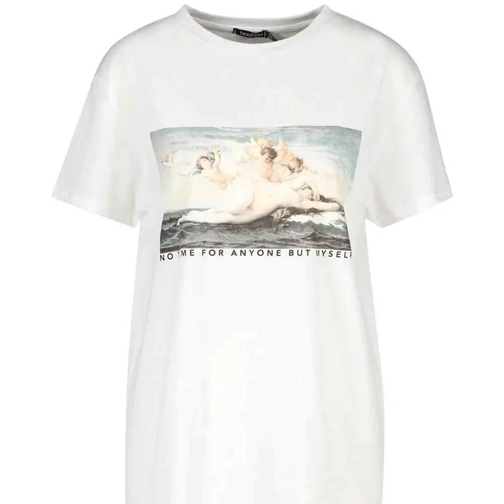 Cherub Graphic T-Shirt Dress white - Image 3
