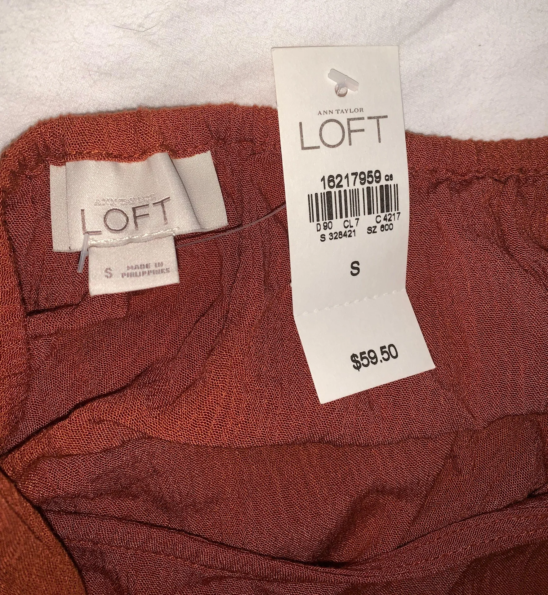 Loft Burnt Orange Beach Romper - Image 3