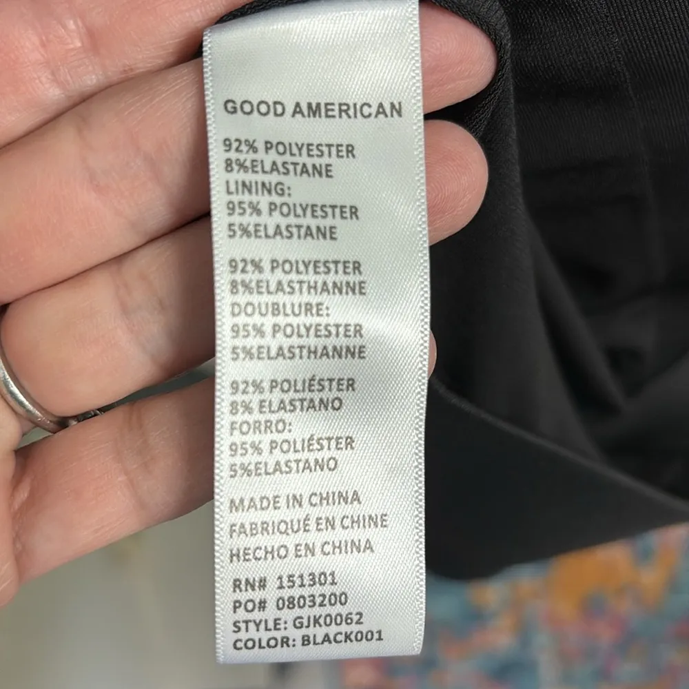 Good American Scuba 2.0 Black Blazer Size 1 Small - Image 8