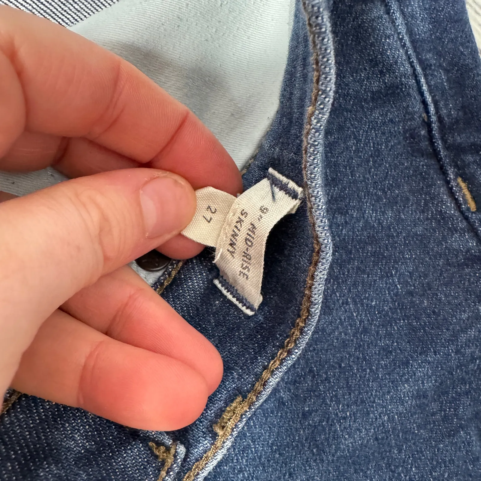 Madewell 9" Mid Rise Skinny Jeans Mid Rise Dark Wash 27 - Image 7