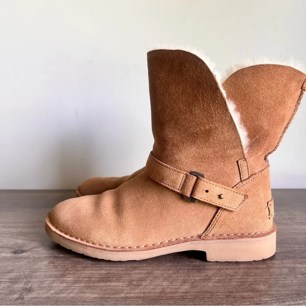 Ugg Syden Fur Lined Chestnut Boot Women’s Size 8 #539 - Image 3