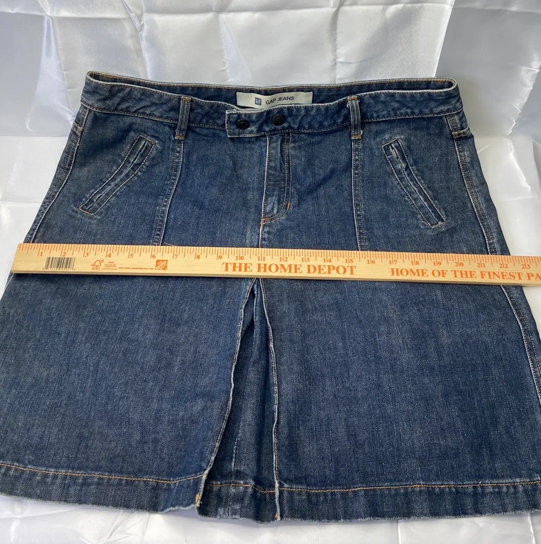 Vintage Plus Size  Pleated Denim Jean Skirt Size 16 - Image 10