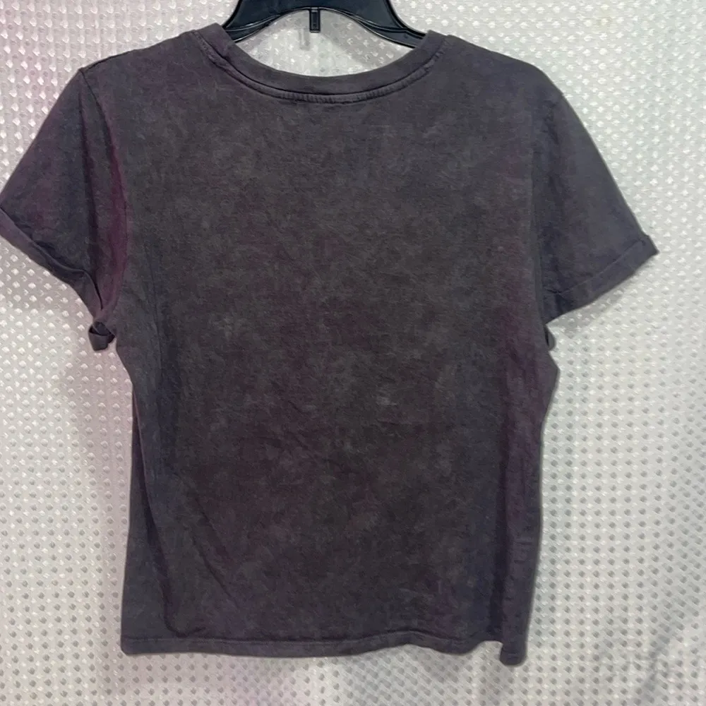 Crop T Shirt Womens Medium Shirt Short Sleeve - Image 5