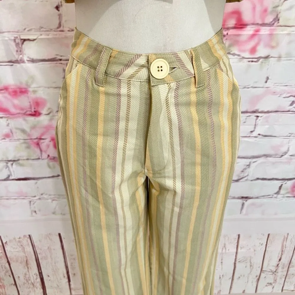 Danielle Bernstein Women's Weworewhat Stripe Crop Top Sz S Pants Sz 0 2Pc Set - Image 9