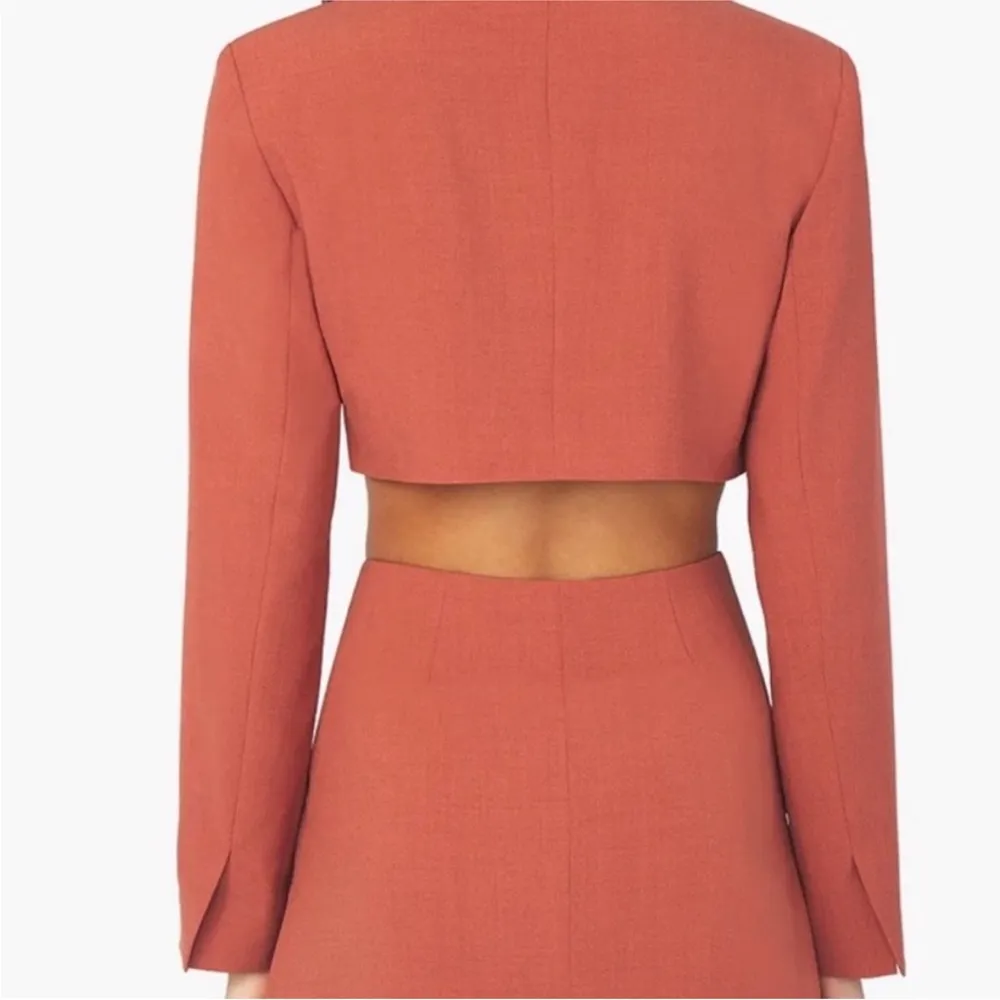NWT WeWoreWhat Rust Blazer Skirt Small - Image 2
