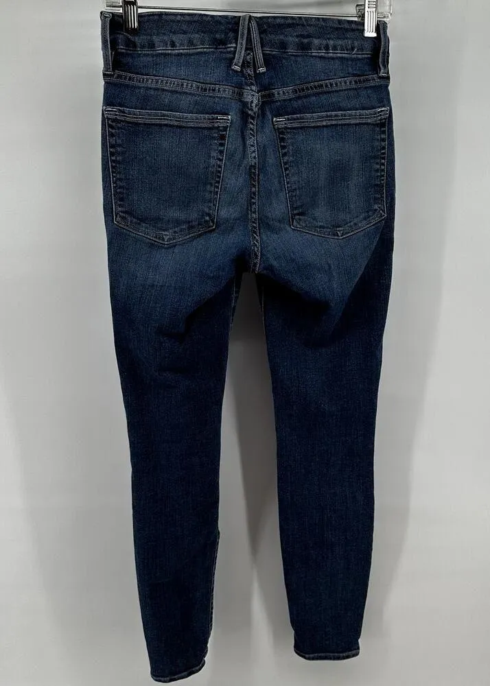 Good American Good Legs Skinny Jeans High Rise Distressed Cotton Blue 4/27 - Image 5