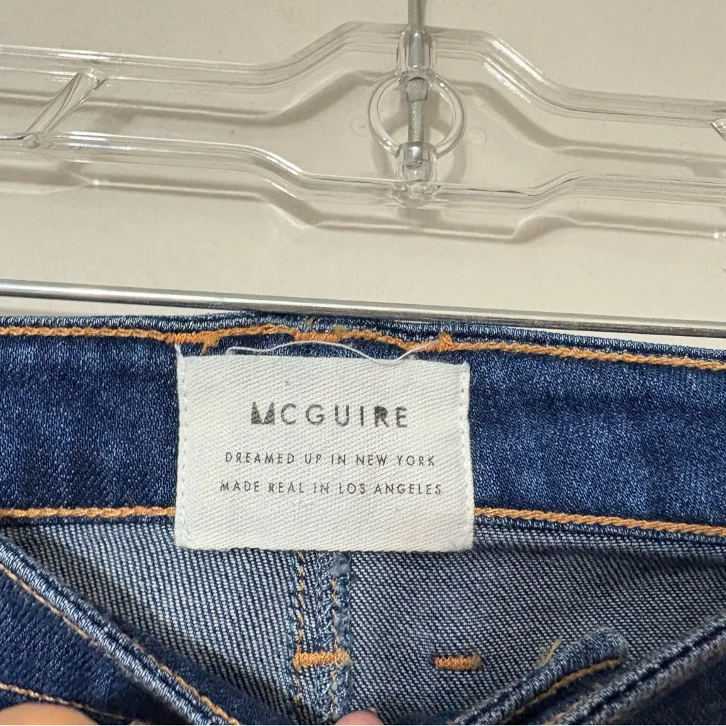 McGuire Gainsbourg Slim Augusta Wash Jeans Size 32 – Button Pocket Detail - Image 4