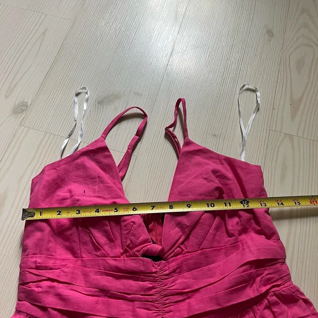 Lulu’s pink linen jumpsuit - Image 4