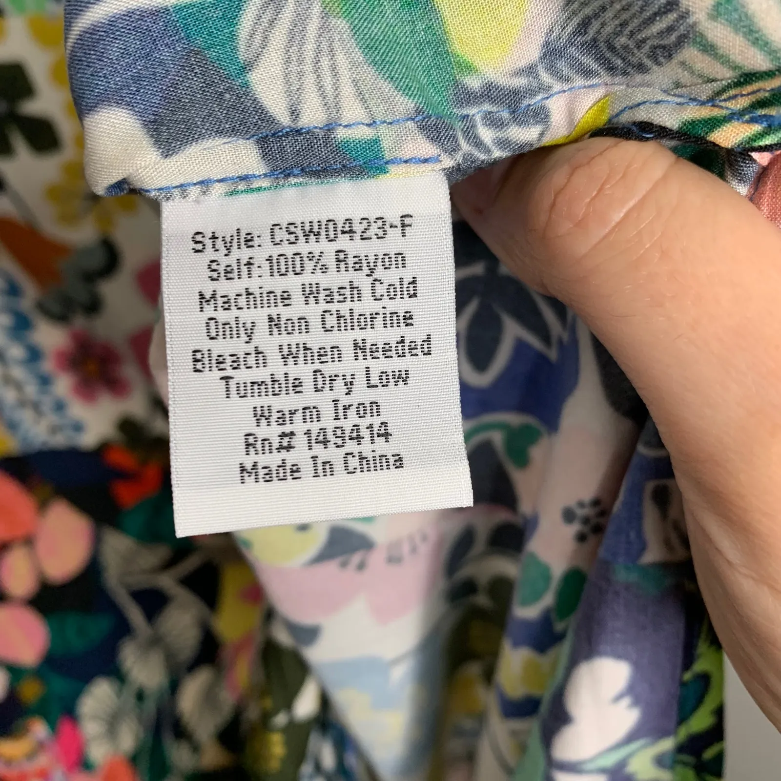 Johnny Was Layla Maxi Floral Dress With Puff Sleeves Women’s XXL - Image 13