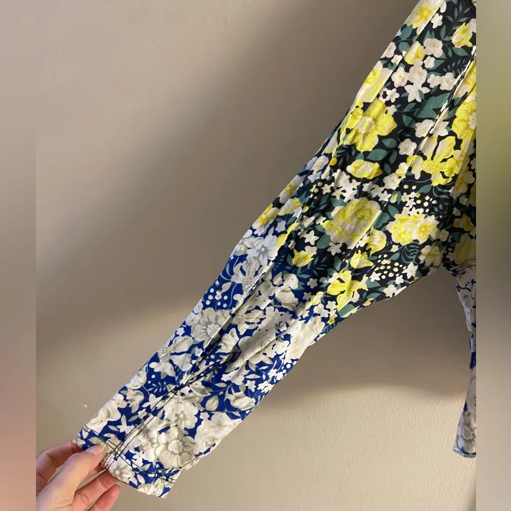 Free People movement inspire print cropped floral crewneck top‎ Small - Image 8