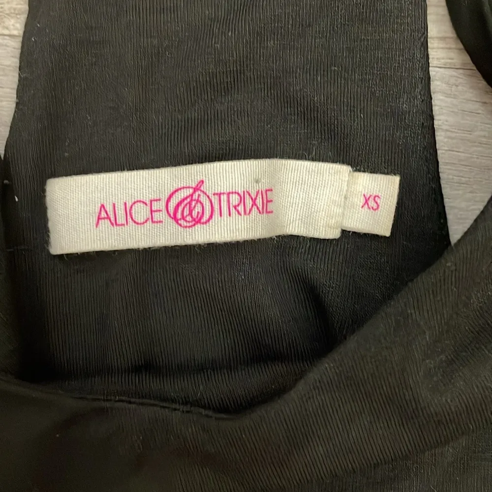 Black, White & Green 100% Silk Sleeveless Dress Size XS - Image 8