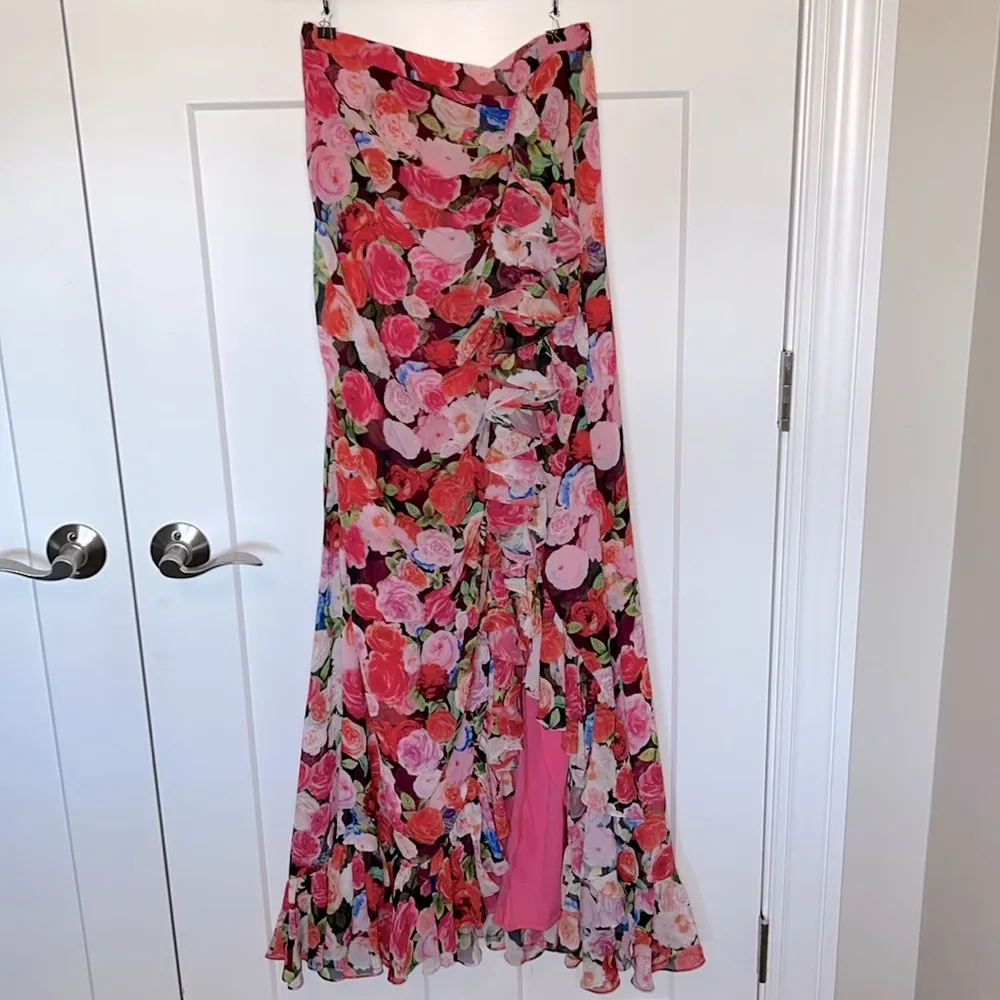 NWOT Ieena for  Floral Ruffle Maxi Skirt - Image 2