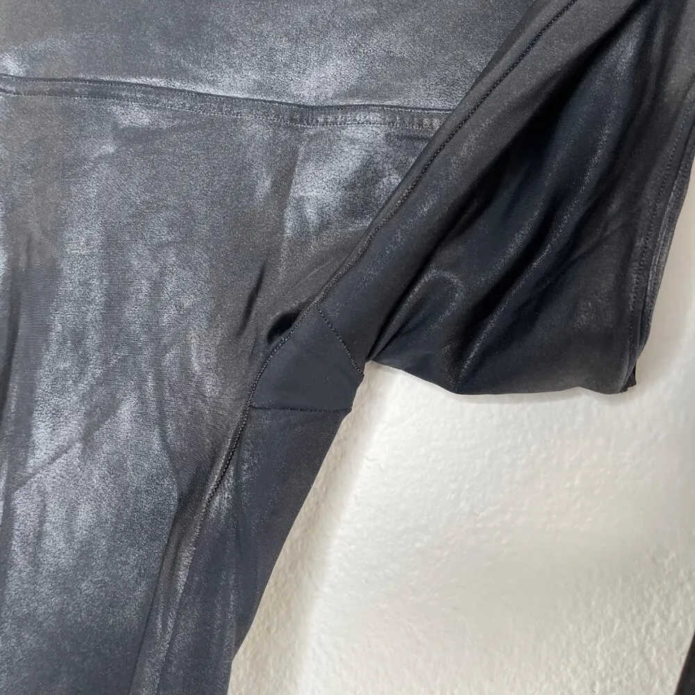 Spanx spanxshape Faux Leather High-Waisted Contoured Leggings Small - Image 7