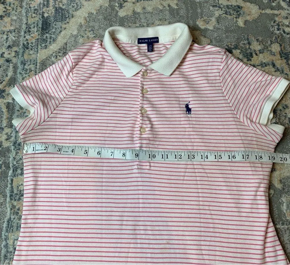 Ralph Lauren Pink Striped Polo Dress - Image 3
