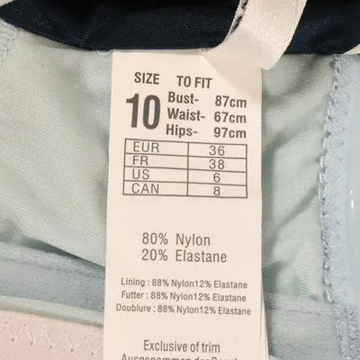 NWT Seafolly X Revolve Powder Blue Splendour Scarf Bandeau STRAPLESS - Image 9