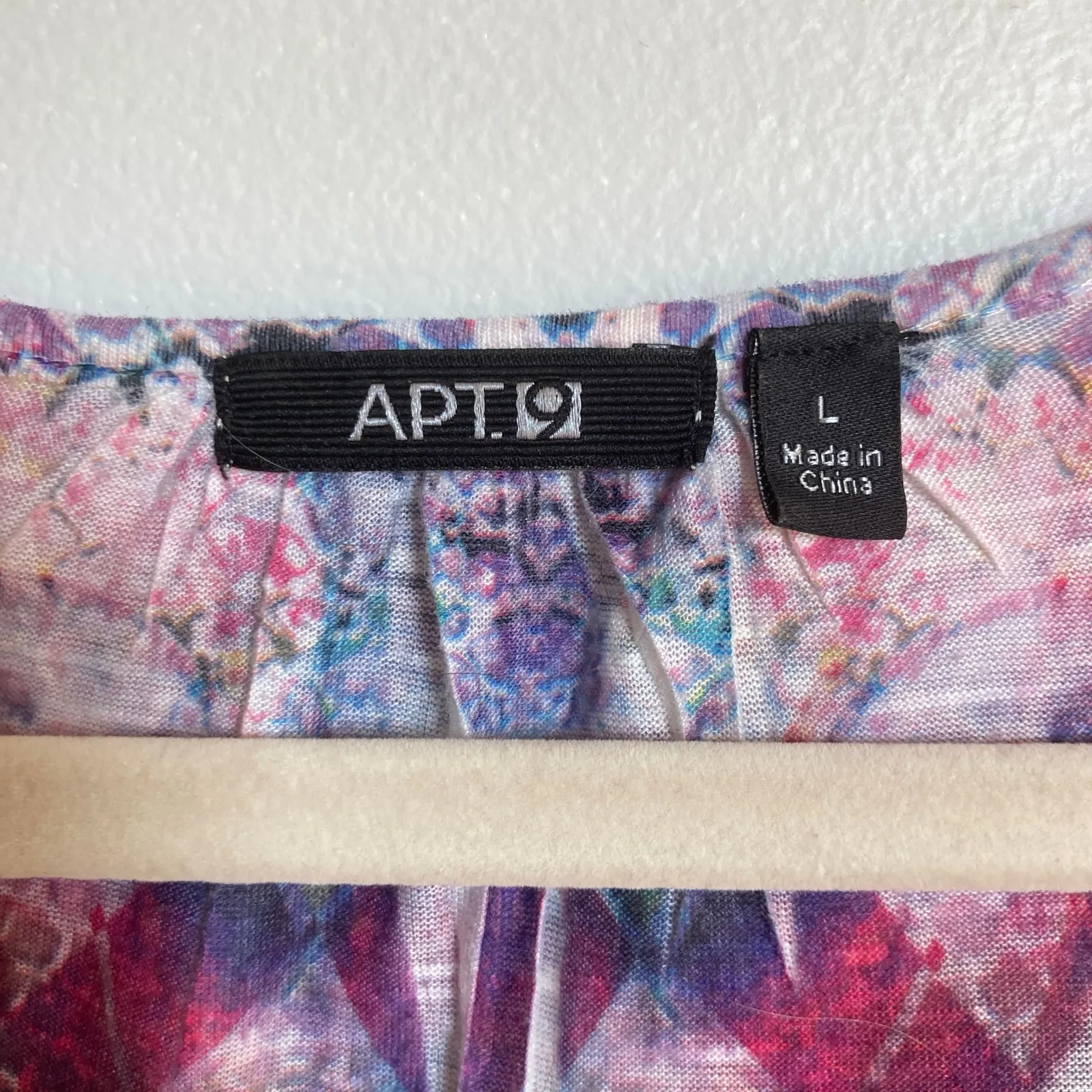 Y2K Apt 9 Womens M Pink Tie Dye Rhinestone Art to Wear Top Hippie Fairy Boho - Image 6