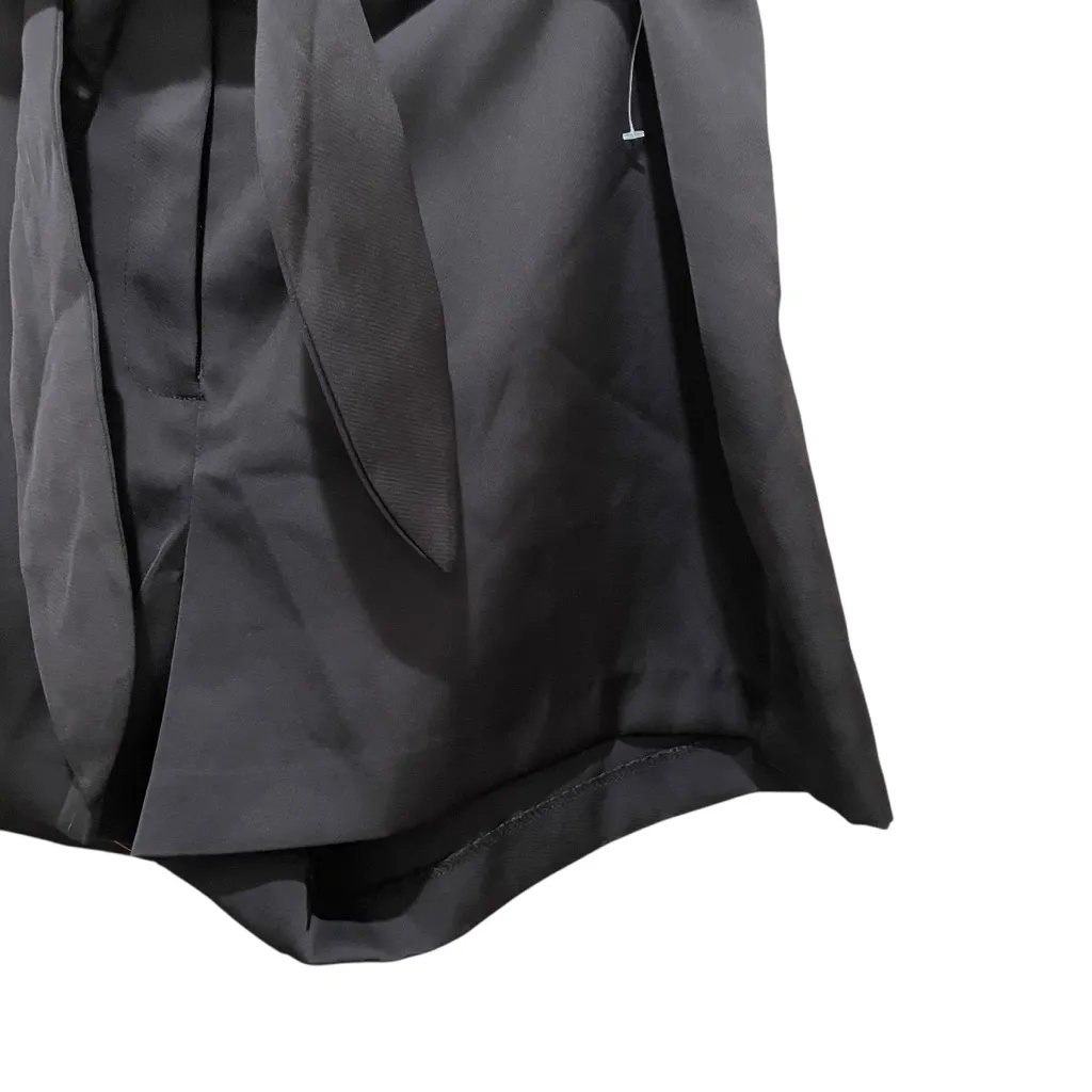 Joie High Waist Tie Belt Dressy Shorts Black Women Size 8 NWOT - Image 5