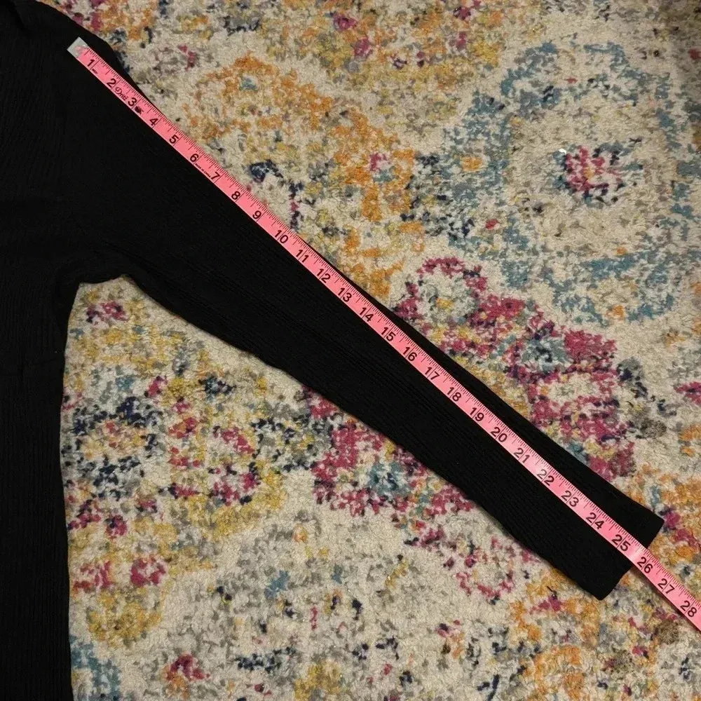 ASOS Black Maxi Dress With Square/Sweetheart  Neckline & Slits Women’s Size 16 - Image 10