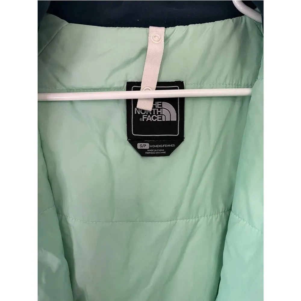 The North Face Women Blue Teal Insulated Hooded HyVent Jacket Size Small - EUC - Image 7