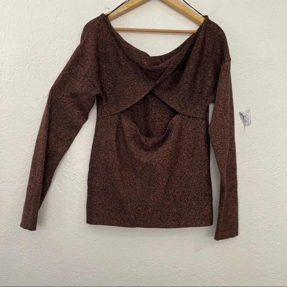 Bar III Womens Twisted Open-Back Knit Sweater Large - Image 11