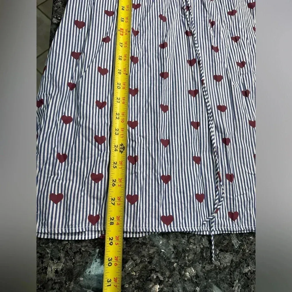 J. Crew | Preppy Chic Intimates & Sleepwear Nightgown Stripes & Hearts Size XXS - Image 8