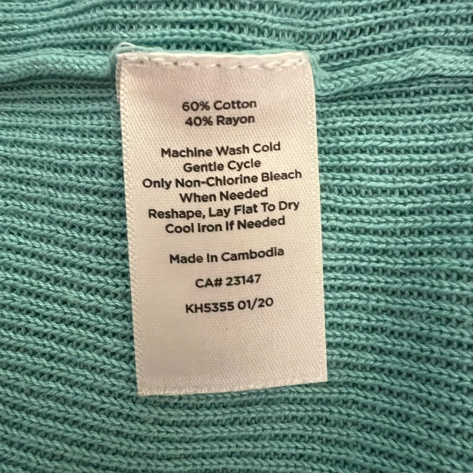 Talbots Sweater Womens Small Blue Short Sleeve Lightweight Knit Basic Minimalist - Image 7