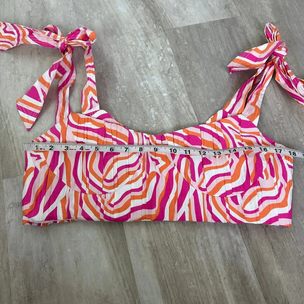 Solid & Striped The Frankie Bra Top In Abstract Zebra - Image 5