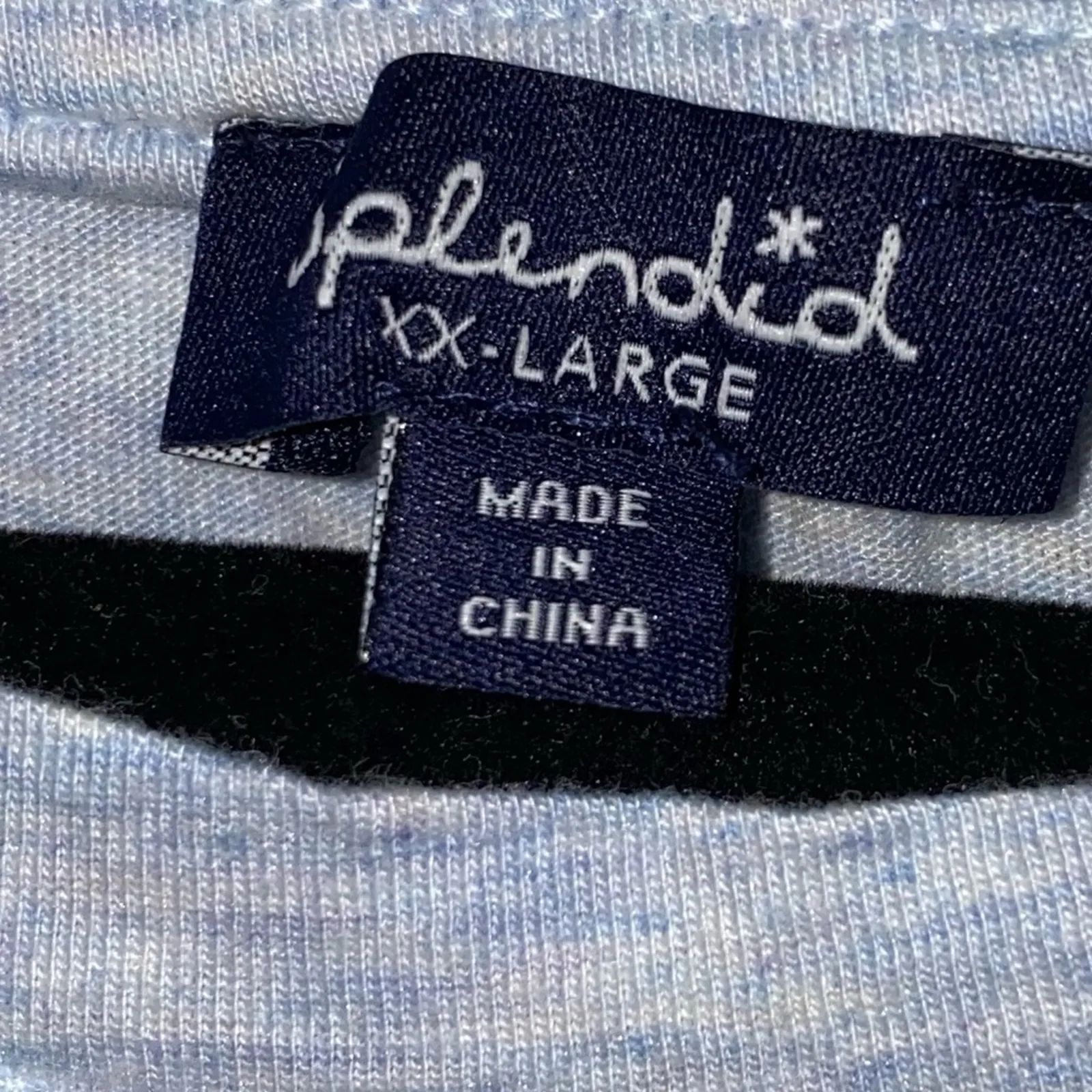 Splendid Blue Tee Shirt with Blue Stars - Image 3