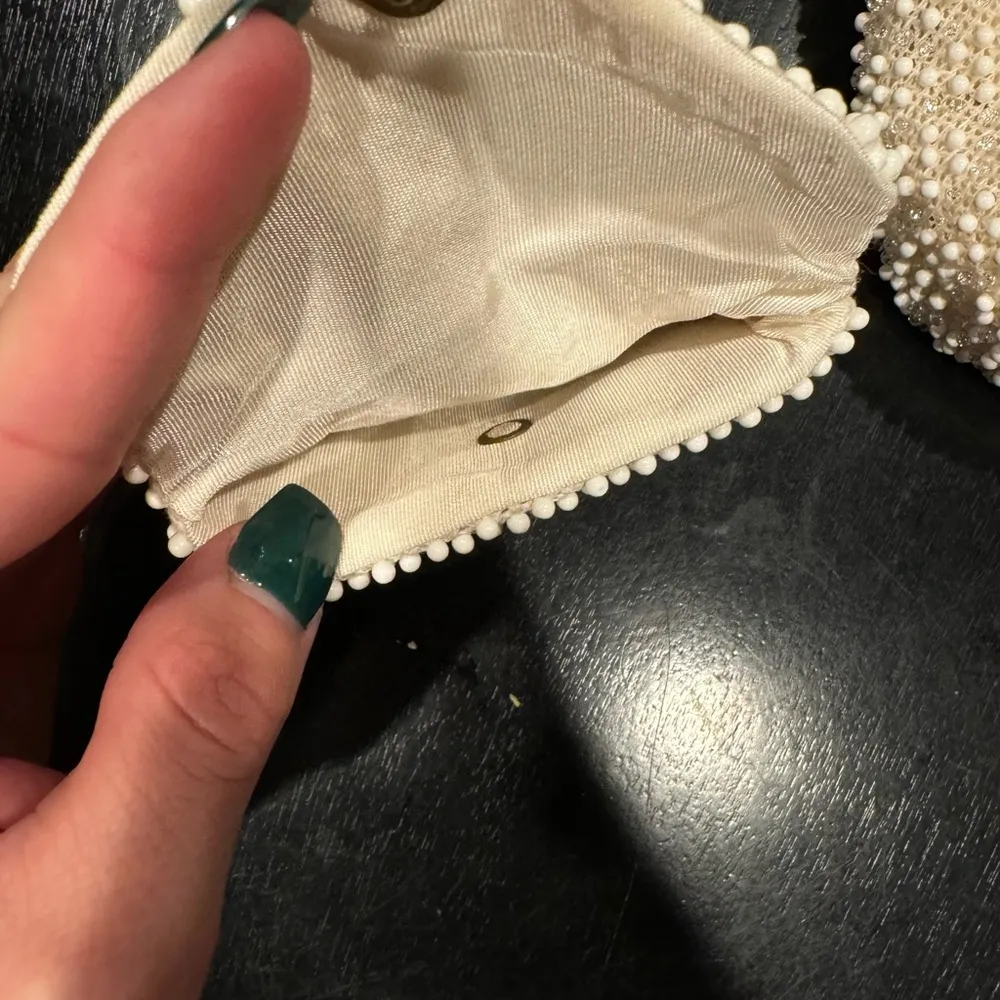 Vintage Beaded Purse with matching Set Gold - Image 5