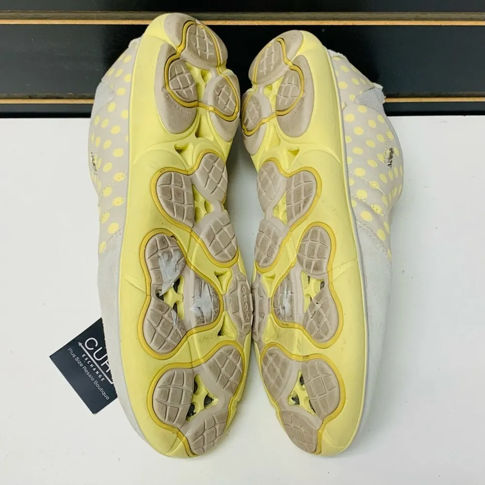 GEOX D Nebula Off Crème/Lt Yellow Size 10.5 - Image 8