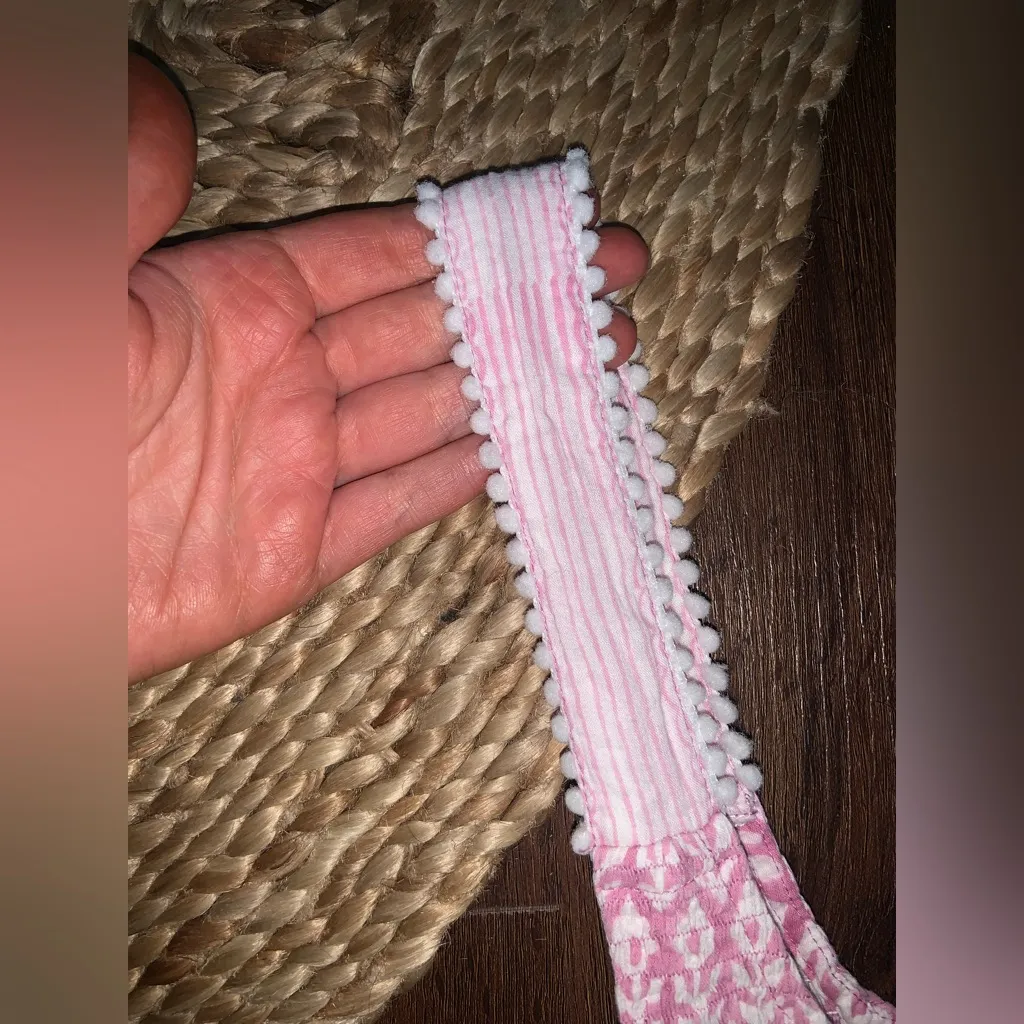 Lilbelle wavy printed pink maxi cotton dress Indian fabric $250 S boho casual White - Image 4