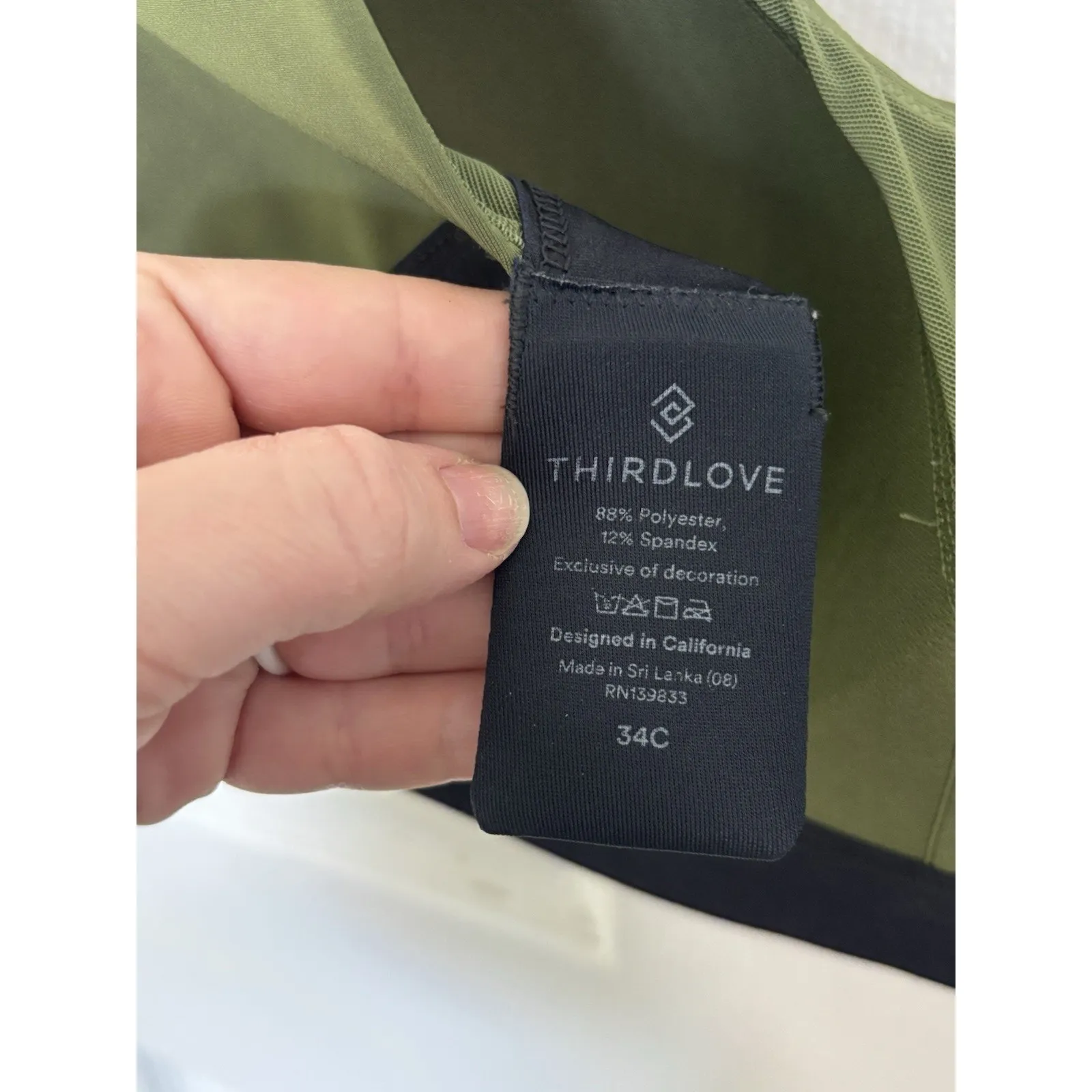 Third Love Kinetic High Impact Adjustable Convertible Wire Free Sports Bra 34C - Image 5