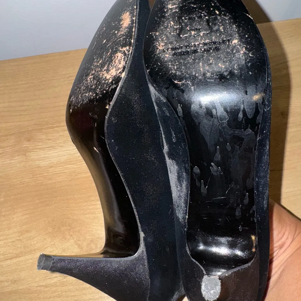 Stuart Weitzman Elegant Princess Pumps‎ 7.5 M Black Suede Heels Shoes - Image 6