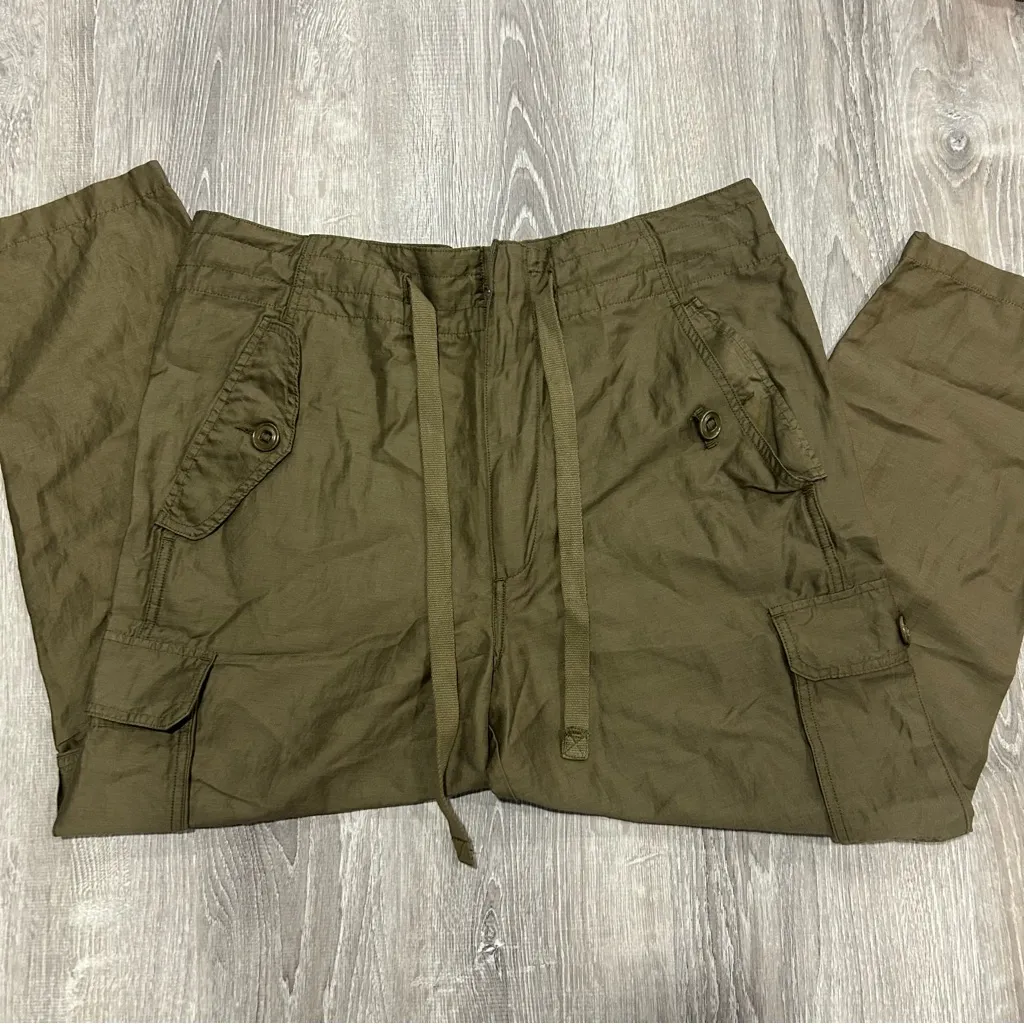 NWT Vince Utility Olive Green Baggy Cargo Pants Size L - Image 3