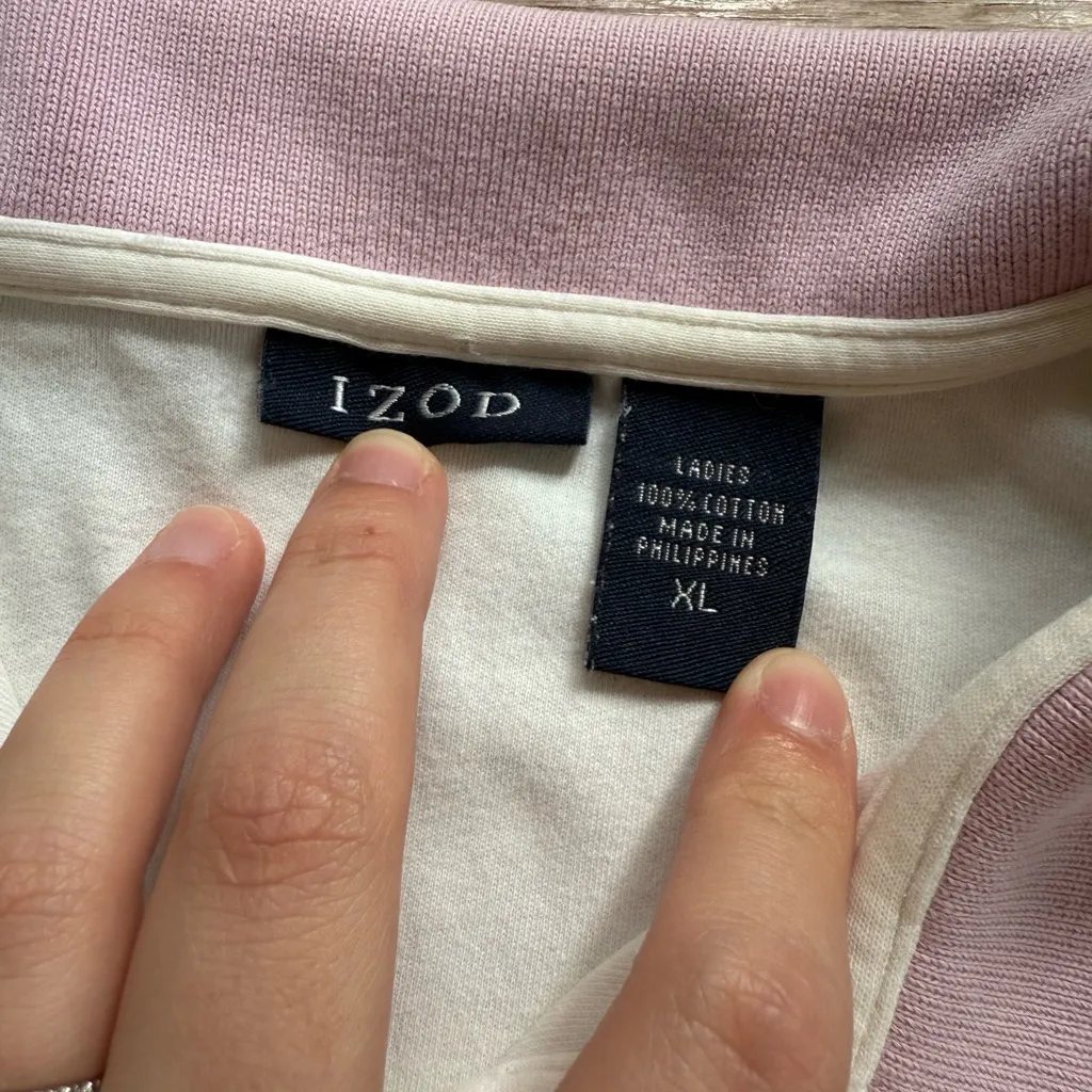 vintage 90s Izod Golf Polo size xl - see photos for small stains - Image 3