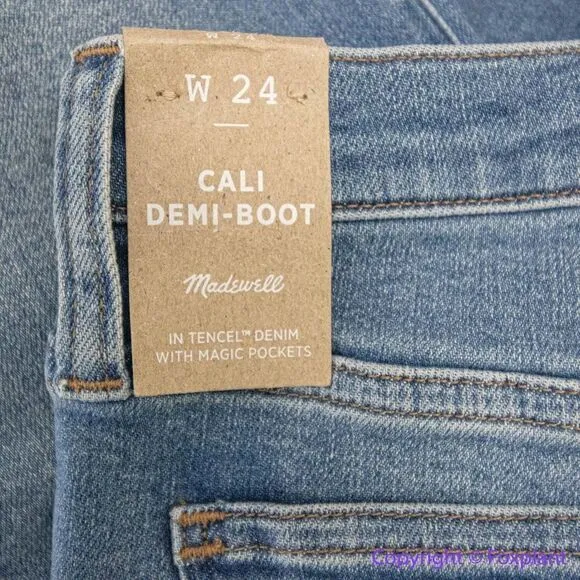NEW Madewell Cali‎ Demi-Boot Jeans in Dorrance Wash: TENCEL™ Denim Edition, 24 - Image 13