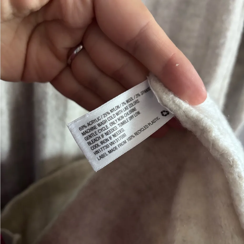 A New Day  Neutral White Cream Fuzzy Soft Elegant Knit Sweater Dress - Image 8